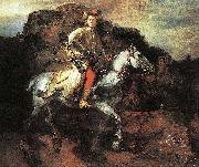 REMBRANDT Harmenszoon van Rijn The Polish Rider  A Lisowczyk on horseback. china oil painting artist